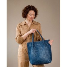Borsa tote denim fatta - in, a