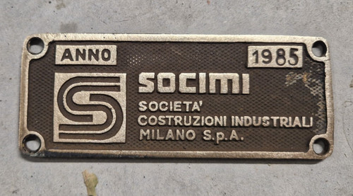 Vecchia targa insegna vagone - vecchia,
