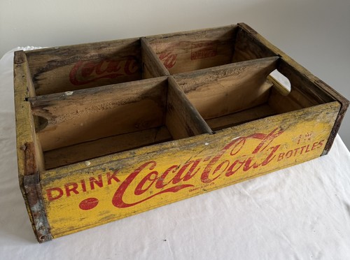 1960 coca cola - coca-cola, wooden