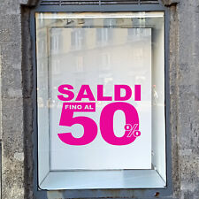 adesivi saldi estate 50% sale
