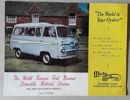 Brochure ford tamigi dormobile - ford,