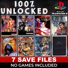 Scheda di memoria Tekken PS1 PSX PS2 PlayStation 2 100% completa salva