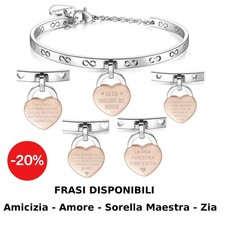Bracciale rigido donna acciaio