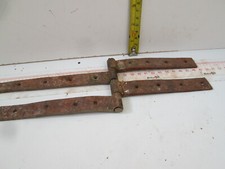 2  VECCHIE CERNIERE A LIBRO LUNGHE PER PORTE ANTE SPORTELLI