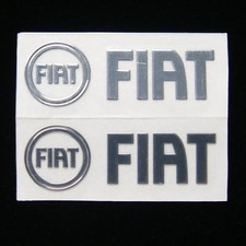 FIAT Sticker Metal 29mm x 10mm