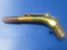 Raro stencil vintage Linton di ORSI SAX ALTO COLLO per sassofono! CIRCA 29/32" ITALIA