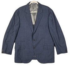 Blazer Brunello Cucinelli micro pied de poule blu navy 3/2 rotolo taglia 56 IT corto