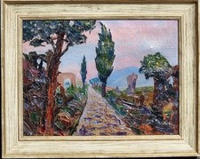 Strada nel paesaggio Toscano