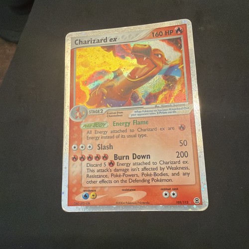 Charizard 105 112 - ex, rosso