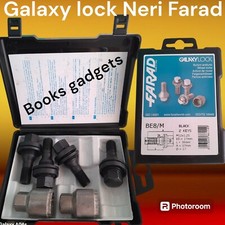 Per Alfa Romeo Junior da 2024 Kit Bulloni Antifurto NERI Galaxy Lock Cerchi Lega