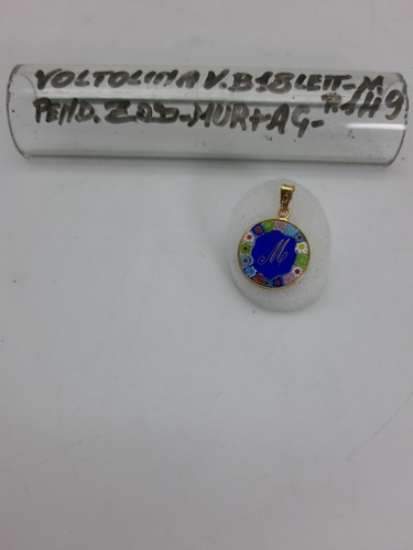 Pendente murrine lettera m - murrine,, "m"