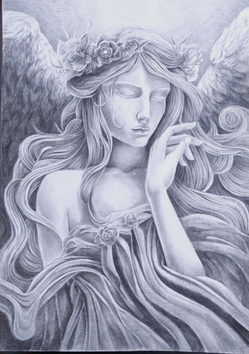 Dipinto angelo originale arte - dipinto,