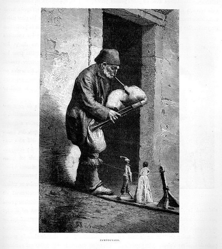Stampa antica zampognaro - stampa,