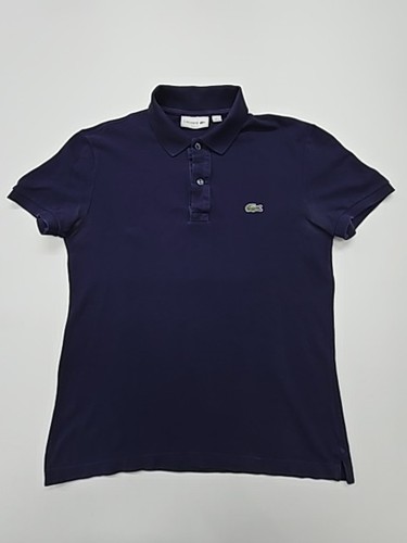 Polo uomo lacoste blu slim - blu, fit