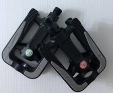 COPPIA PEDALI NERI PER MTB CITY BIKE BICI BICICLETTA RIFRANGENTI ANTISCIVOLO