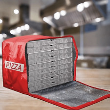 Zaino Borsa Termica Portapizza Porta Pizza da Asporto Chiusura a Zip Rosso