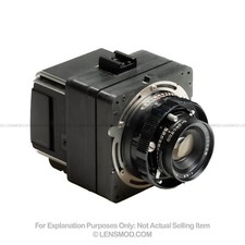 Corpo adattatore per obiettivo Mamiya Press e retro digitale "CFV"