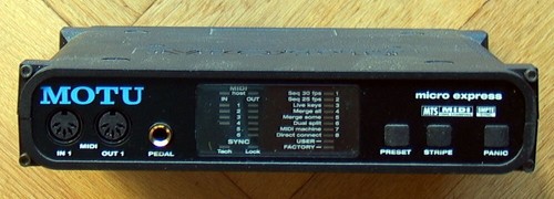 Interface midi motu - interface, micro