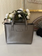 borsa shopping pelle grigia