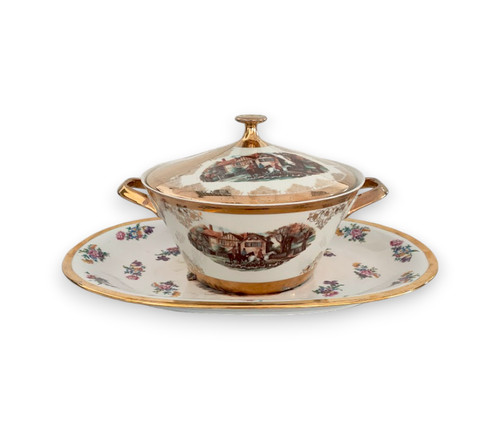 Zuppiera con piatto - zuppiera, "bavaria"
