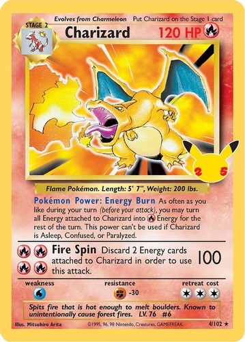 Charizard 102 pokemon - 4/102,