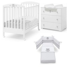 Erbesi - Tris Lettino Charly + Como' + Piumone - Spedizione Gratuita