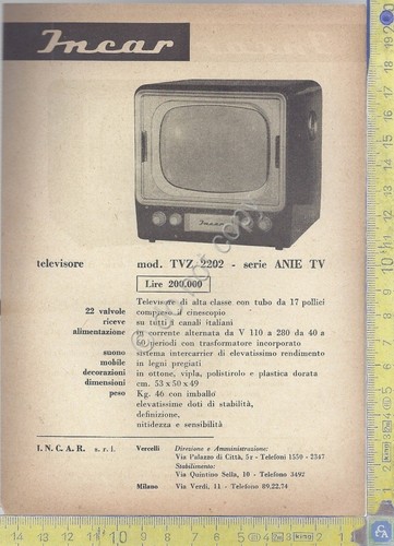 Incar televisore mod tvz - -, mod.