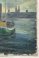 Dipinto Impressionista Nave In