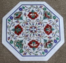 Piano tavolo intarsiato in