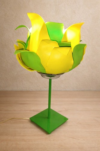Lampada fiore artigianale - lampada,
