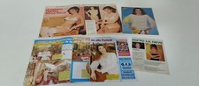 PAOLA FERRARI_lotto/set 6 pagine di fotoservizi da riviste dell' epoca_clippings