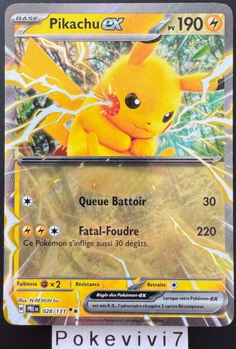 Carte pokemon pikachu 028 - pikachu, 028/131