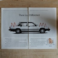 Volvo 1988 Vintage Werbung Anzeige Reklame Ad Advertising yellowed Ads Adv 