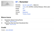 BT – Remember [REM 015]