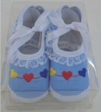 SCARPE NEONATO CELESTI CON
