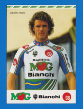 CYCLISME carte cycliste MARIO CIPOLLINI équipe GB-MG Boys Maglificio- BIANCHI