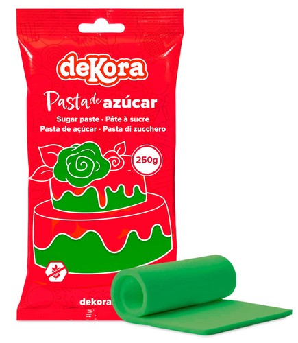 Dekora fondant verde pasta - dekora,