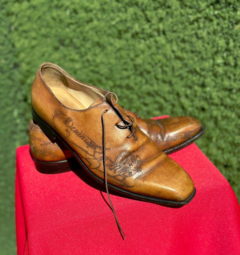Scarpe oxford berluti scritto - scarpe,