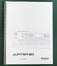 Roland Jupiter-80 Owner's Instruction Manual: 108 Pages & Protective Covers!