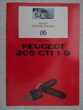 Brochure Peugeot 205 GTI 1.9