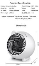 Termoventilatore Ptc 500w riscaldatore personale in ceramica