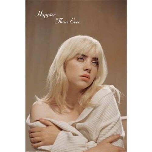 Poster billie eilish happier - eilish,