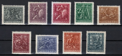 Ungheria 1943 mnh 722 730 - mnh, 722-730