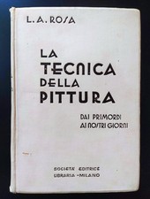 Leone Augusto Rosa-La tecnica della pittura-Società Editrice Libraria-1937
