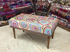 Poggiapiedi ottomano imbottito