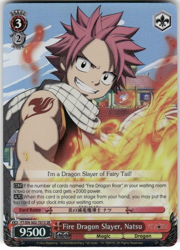Fire dragon slayer natsu - fire, (sr)