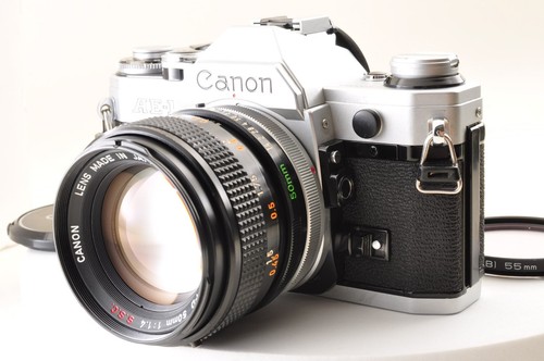 Canon silver film camera - film,