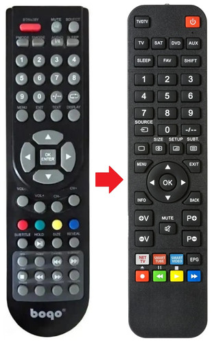Telecomando adatto per dikom - adatto,