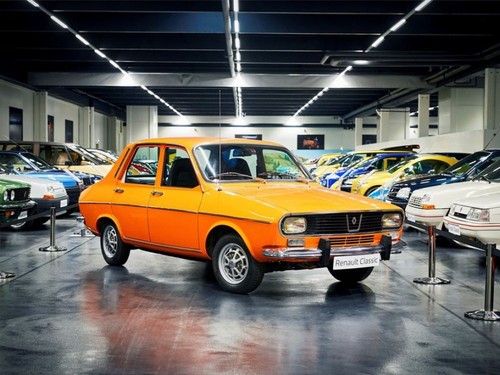 Renault r12 jaune moutarde - r12,