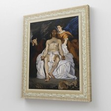 Quadro "Cristo Morto e Due Angeli" |Q1299| Riproduzione Artistica su Tela